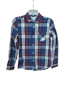 Tronjori Boys Long Sleeve Button-Down Shirt Kids Size 12.